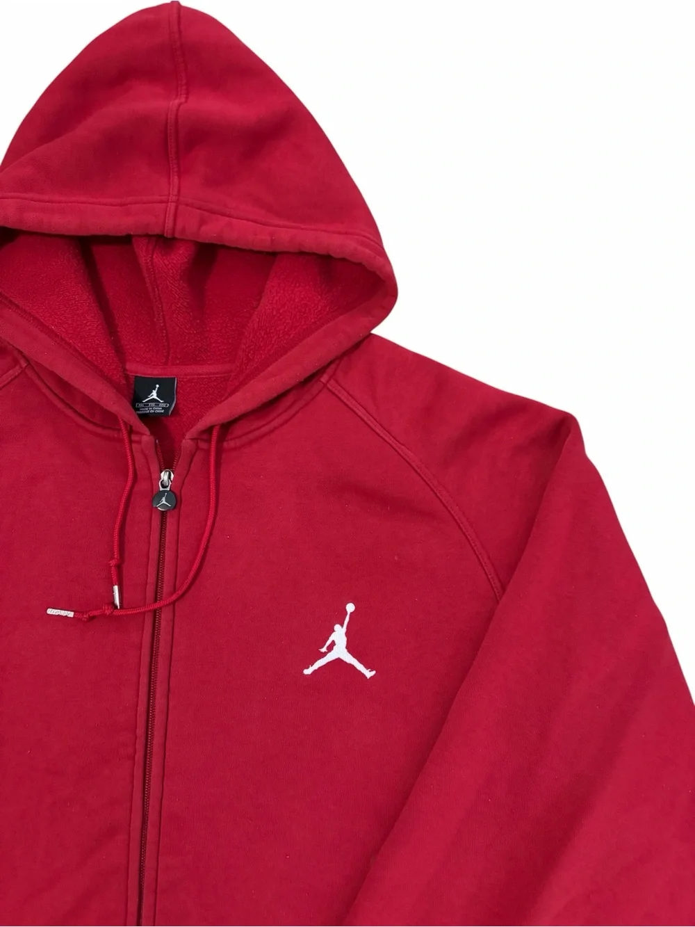 Jordan Is It The Shoes? Zip Up Hoodie Jacket Mens 2XL Red Basketball Fleece